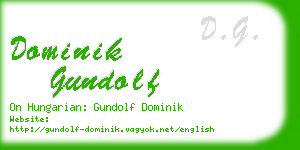 dominik gundolf business card